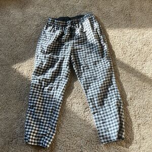 Checkered Black and White Pants